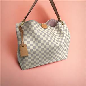 Louis Vuitton Graceful MM Hand Bag Purse Authentic W/ Receipt for